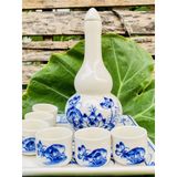  Nậm vẽ sen gốm sứ Bát Tràng cao cấp 