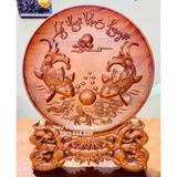  Đĩa cảnh Lý Ngư Vọng Nguyệt 