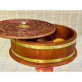  Hộp gỗ đựng mứt tết 