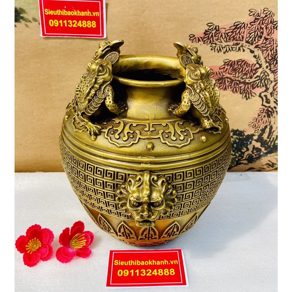  Tụ Bảo Tứ Thiềm Thừ Chất Liệu Đồng Cao Cấp 13cm-Mỹ Nghệ Bảo Khánh 