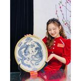  Đĩa gốm trang trí,để bàn đẹp chính hãng Bát Tràng-Gốm sứ Bảo Khánh 