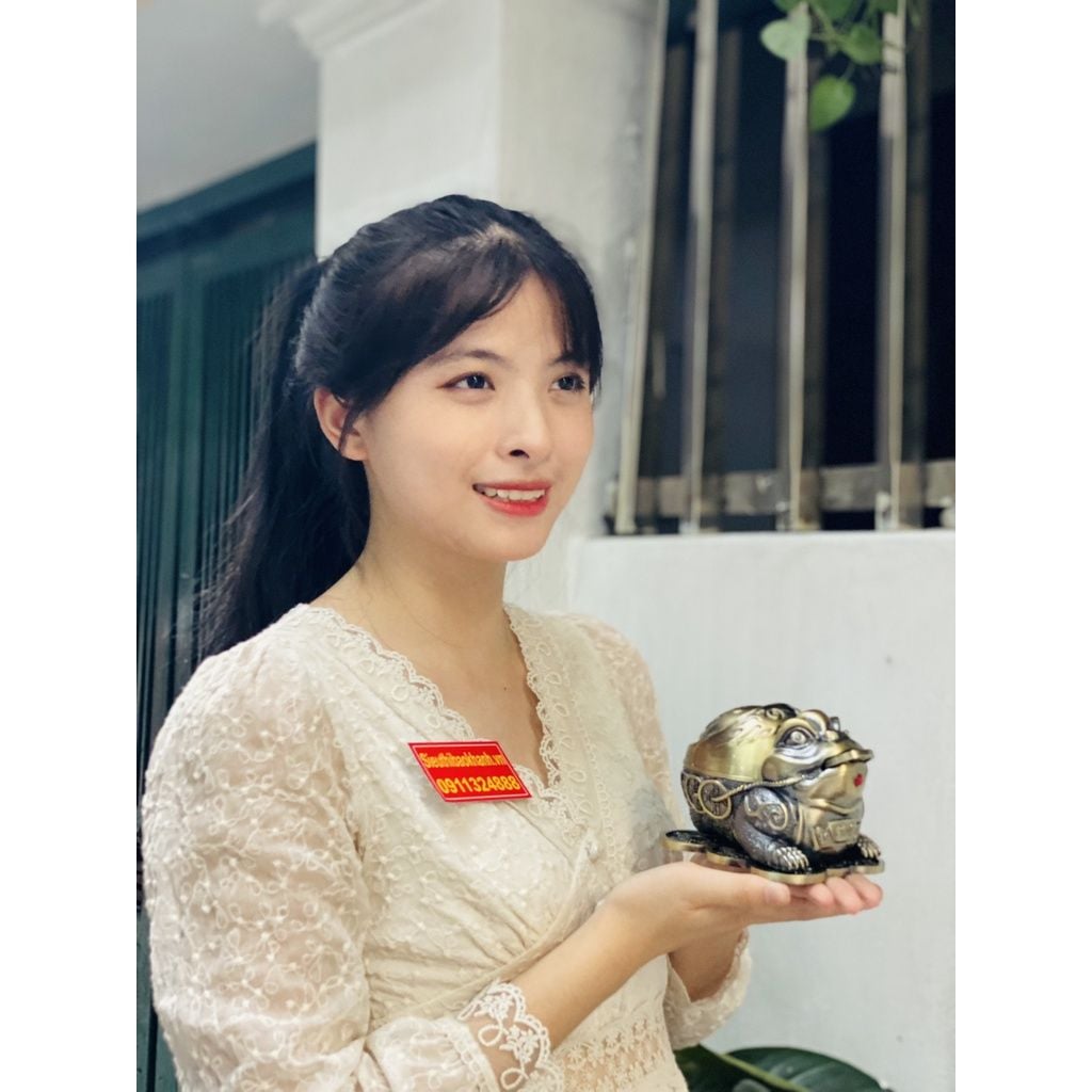  Gạt Tàn Chất Liệu Hợp Kim Đồng Trạm Trổ Tinh Xảo 15cm 