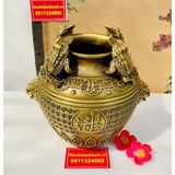 Tụ Bảo Tứ Thiềm Thừ Chất Liệu Đồng Cao Cấp 13cm-Mỹ Nghệ Bảo Khánh 