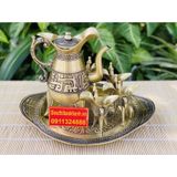  Bộ ấm chén dáng cổ 