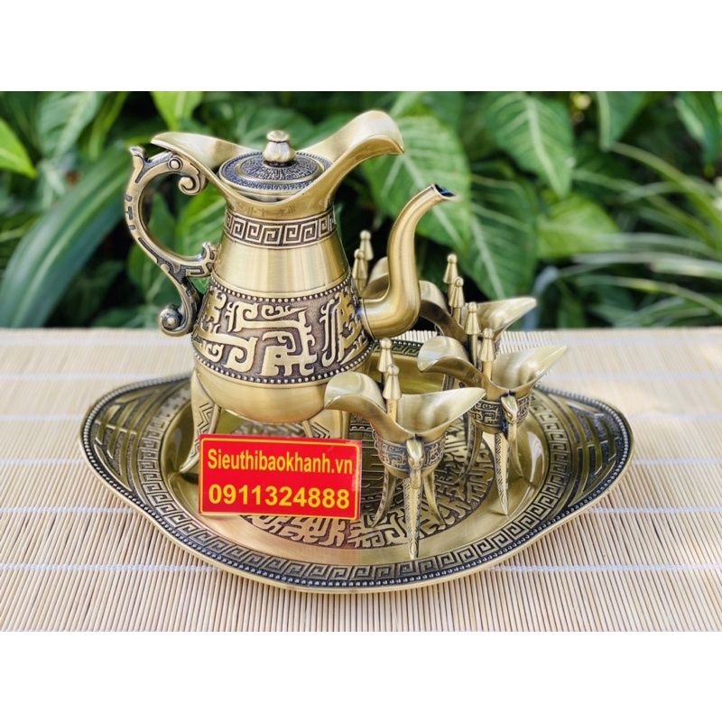  Bộ ấm chén dáng cổ 