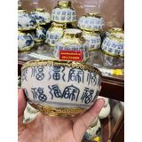  Bát men rạn bọc đồng 