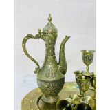  [SALE SẬP SÀN DỊP TẾT]-Bộ Ấm Chén Đồng Dáng Hoàng Gia-Bảo Khánh Việt Nam 750ml 