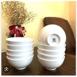  [Sỉ Lẻ] Bát Cơm Sứ Trắng Cao Cấp 