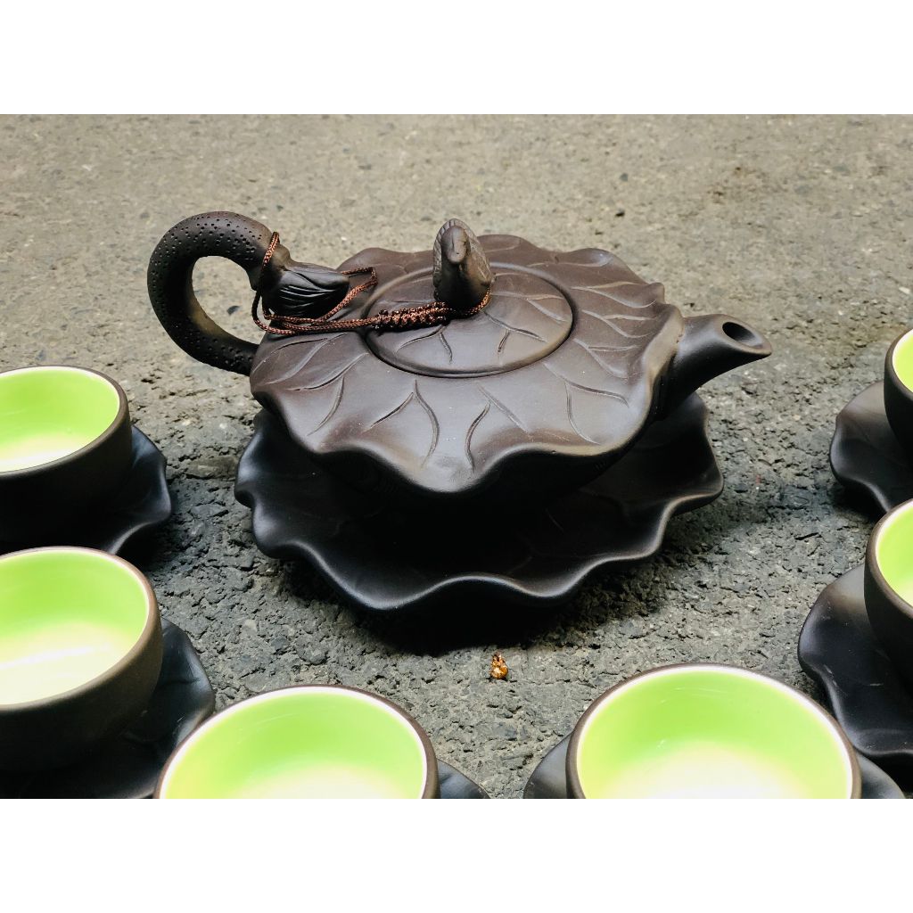  Bộ Ấm Chén Tử Sa Dáng Vịt Bát Tràng Cao Cấp 