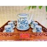  Bộ ấm chén men rạn Bát Tràng cao cấp BKCEVN-9154 