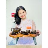  Bộ ấm chén Bát Tràng hỏa biến lòng hoa 