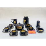  Bộ ấm chén,ấm trà tử sa Bát Tràng cao cấp kèm phụ kiện 350ml 