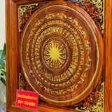  Trang Gỗ Hương Cao Cấp Họa Tiết Trống Đồng Đông Sơn 85cm-Mỹ Nghệ Bảo Khánh 