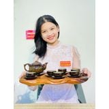  Bộ ấm chén Bát Tràng hỏa biến lòng hoa 
