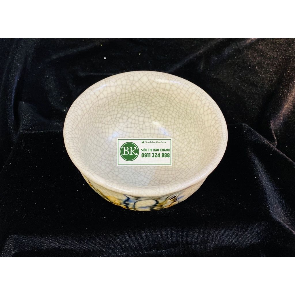  Bát Thờ Men Rạn Cao Cấp Bát Tràng-Bảo Khánh Việt Nam 7cm 