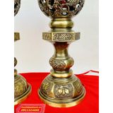  Đèn dầu bằng đồng Đại Bái chính hãng 