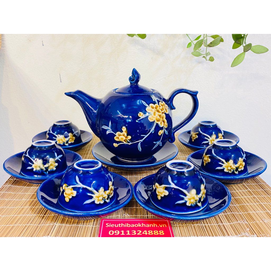  Bộ ấm chén hoa mai 