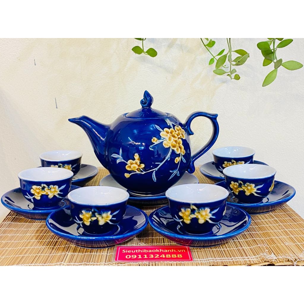  Bộ ấm chén hoa mai 