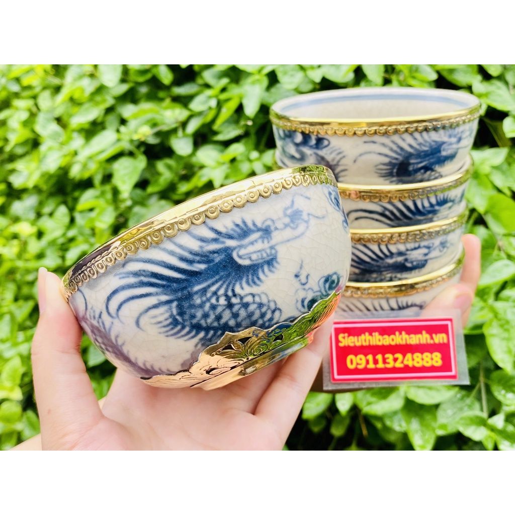  Bát thờ bằng đồng men rạn Nhất Long-Bảo Khánh 