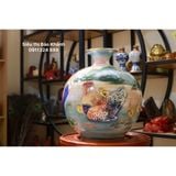  Bình hút lộc Bát Tràng họa tiết Gia Đình Gà 