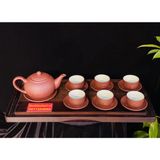  Bộ ấm chén tử sa Bát Tràng đẹp,chính hãng 350ml 