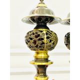  Cặp đèn thờ chất liệu Đồng nguyên chất trạm trổ Long Phụng 30cm-Bảo Khánh 