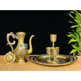  Bộ ấm chén đồng dáng hoàng gia-Ấm chén Bảo Khánh 