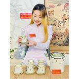  [BÁT TRÀNG CHÍNH HÃNG]-Bộ tích men màu cao cấp 1,5l 