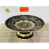  Mâm bồng đựng hoa quả chất liệu hợp kim đồng 30cm-siêu thị bảo khánh 