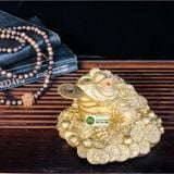  Thiềm Thừ Phong Thủy chất liệu đồng cao cấp 12cm 