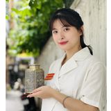  Hộp chè chất liệu hợp kim đồng cao cấp 18cm 