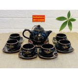  Bộ ấm chén Bát Tràng Vinh Hoa Phú Quý vẽ vàng 24k BKCE-001530VN-0012 