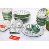  Set đồ ăn men gốm sứ Bát Tràng cao cấp họa tiết Đường Vân 