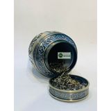  Hộp đựng chè đồng họa tiết ngũ quả (cao 18cm) 