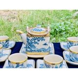  Bộ ấm chén gốm sứ men rạn xuất xứ Bát Tràng cao cấp BKCEVN-8032 