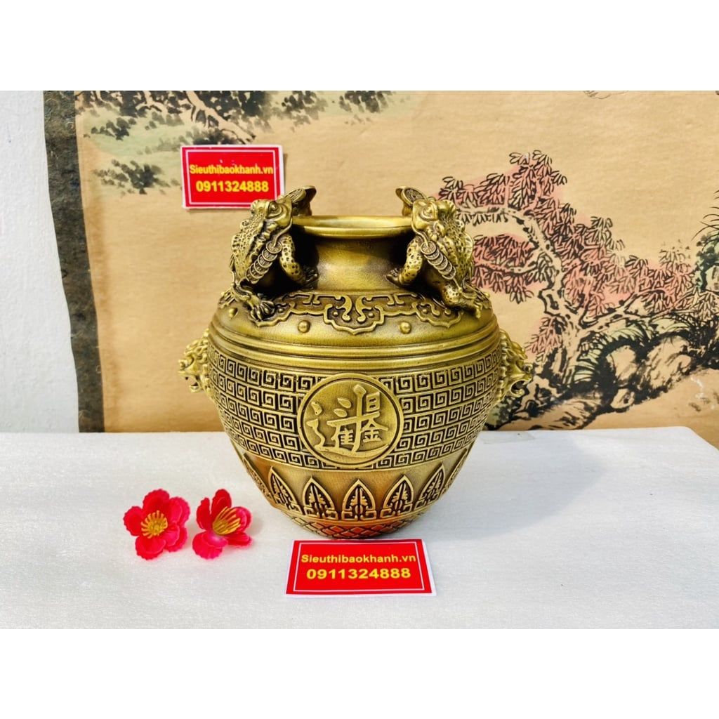  Tụ Bảo Tứ Thiềm Thừ Chất Liệu Đồng Cao Cấp 13cm-Mỹ Nghệ Bảo Khánh 