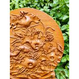  Đĩa sen cá uyên ương phong thủy   -Đồ gỗ Bảo Khánh 