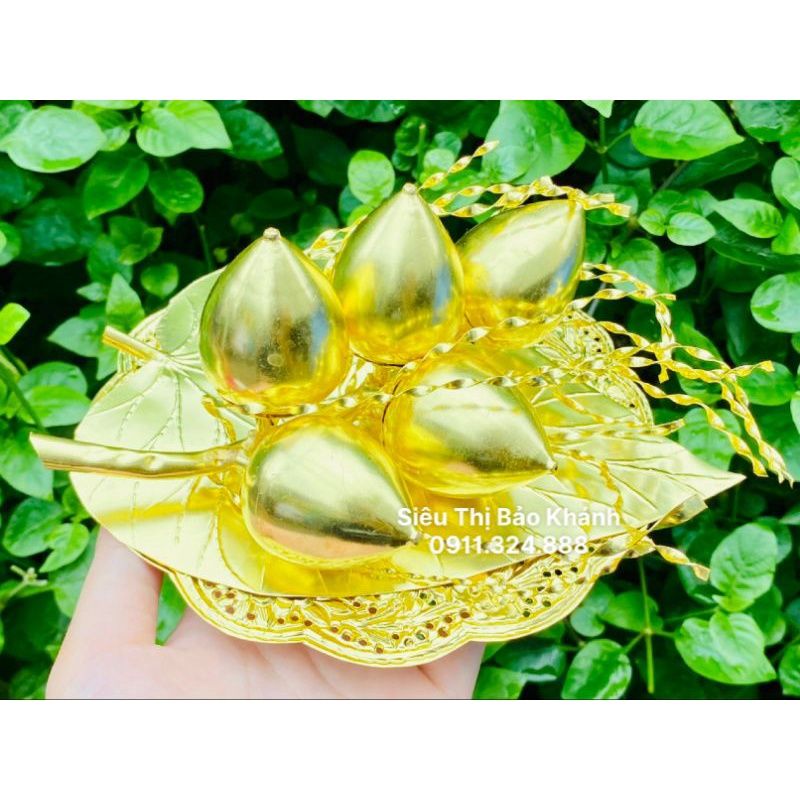  Khay trầu cau chất liệu đồng 