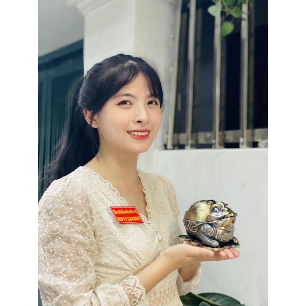  Gạt Tàn Chất Liệu Hợp Kim Đồng Trạm Trổ Tinh Xảo 15cm 