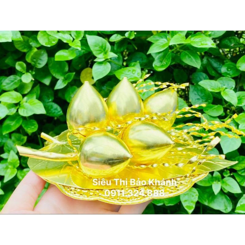  Khay trầu cau chất liệu đồng 