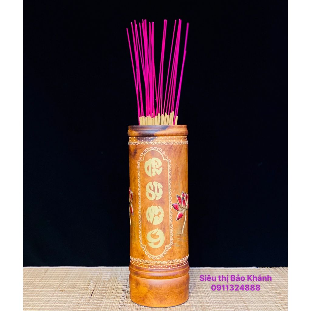  Lọ đựng hương Phong Thủy gỗ quý 28cm-Gỗ Bảo Khánh 