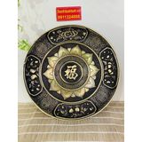  Mâm bồng đựng hoa quả chất liệu hợp kim đồng 30cm-siêu thị bảo khánh 