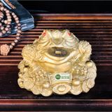  Thiềm Thừ Phong Thủy chất liệu đồng cao cấp 12cm 