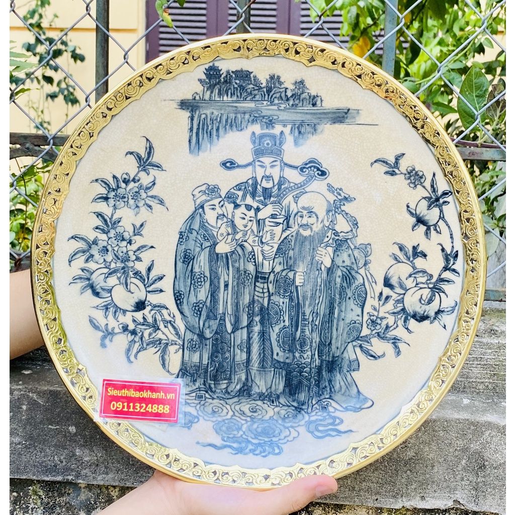  Đĩa cảnh tam đa bọc đồng -Siêu Thị Bảo Khánh 