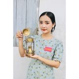  Đèn dầu đồng cổ 