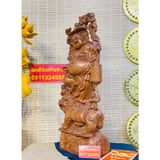  [PHONG THỦY TẠI GIA]-Tượng Di Lặc Bồ Tát Gỗ Hương 60cm-Phong Thủy Bảo Khánh 