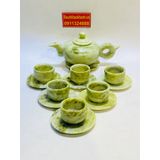  Bộ ấm trà đá ngọc nguyên khối Pakistan cao cấp 