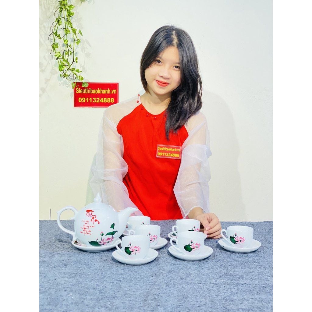  Bộ ấm chén Bát Tràng tri ân thầy cô ý nghĩa -Quà tặng 20/11 