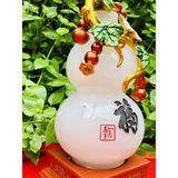  Bình hồ lô đá họa tiết in nổi 