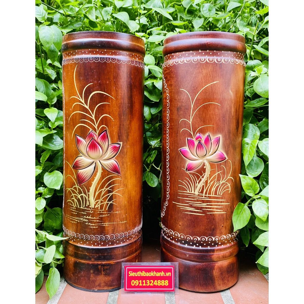  Cặp ống đựng nhan hoa sen-sieuthibaokhanh 